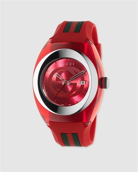 reloj gucci rojo|reloj Gucci hombre.